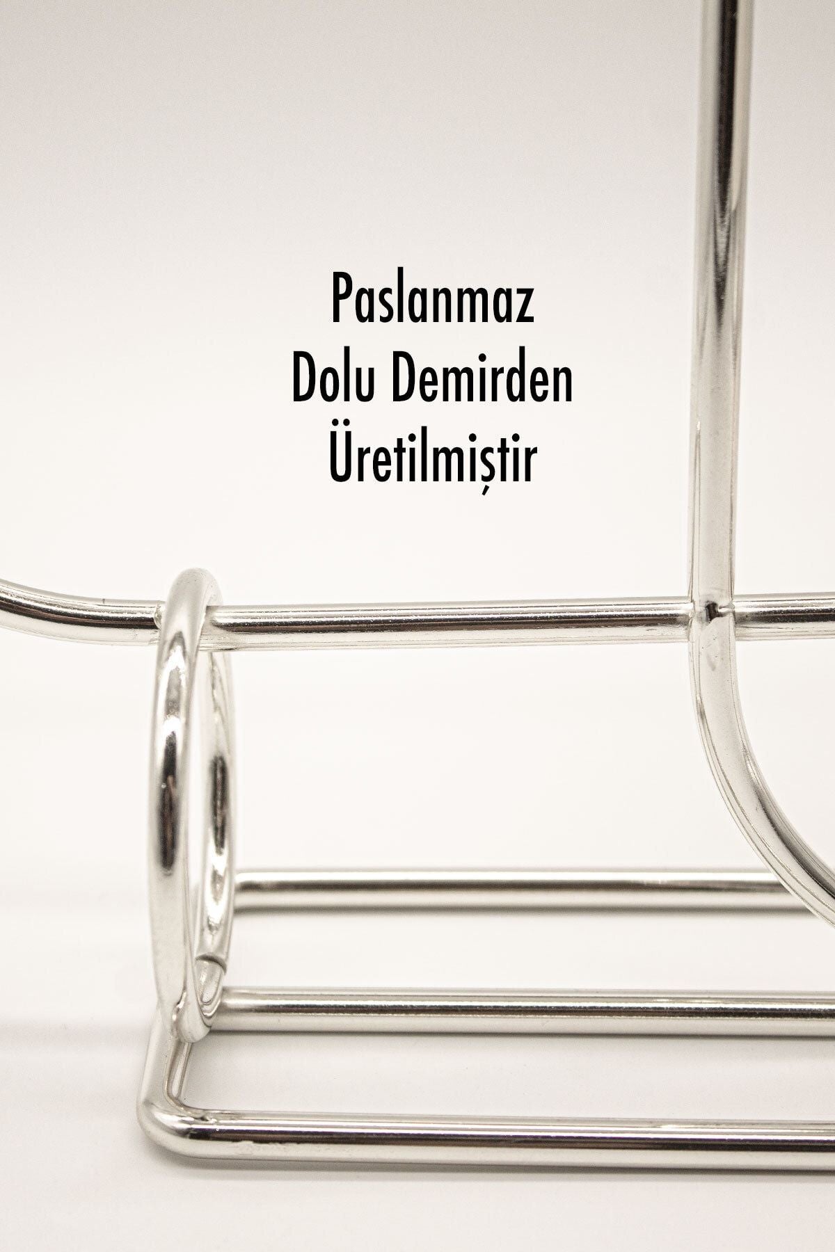 Ikili Gümüş Dekoratif Mumluk Şamdan Hediyelik Dekorasyon Metal Paslanmaz Dolu Demir 28 Cm Mahzen