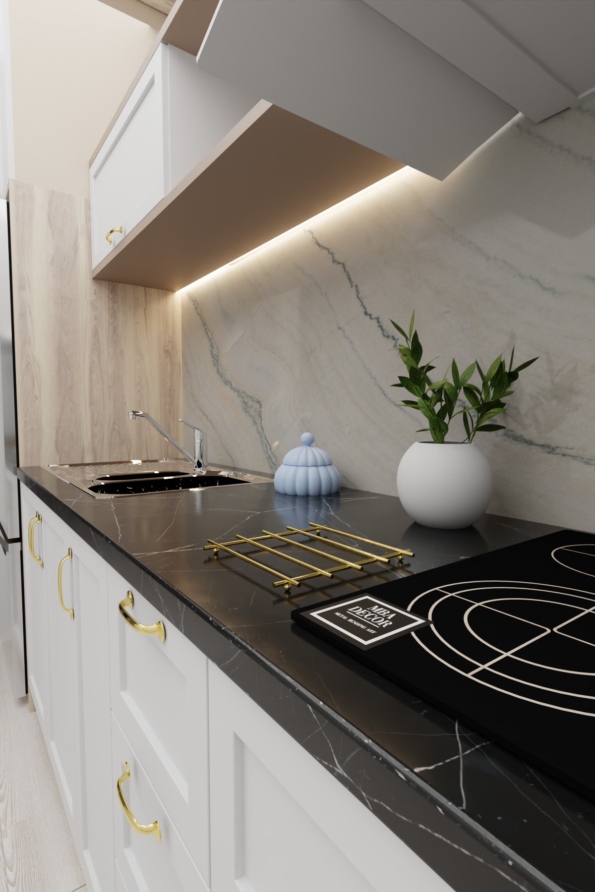 Ray Model Gold Küçük Boy Çaydanlık Nihalesi Tencere Altlığı Metal Nihale Sofra Mutfak Dekorasyonu