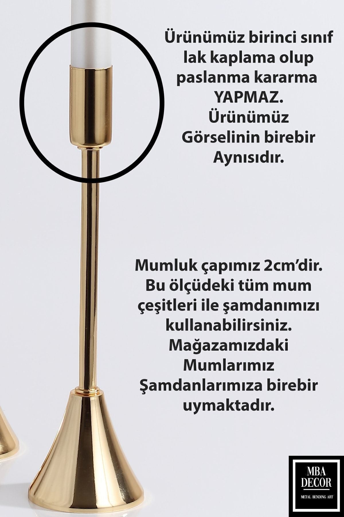 3 Lü Topuklu Gold Şamdan Mumluk Dekoratif Mumluk Ayak Ev Dekorasyon