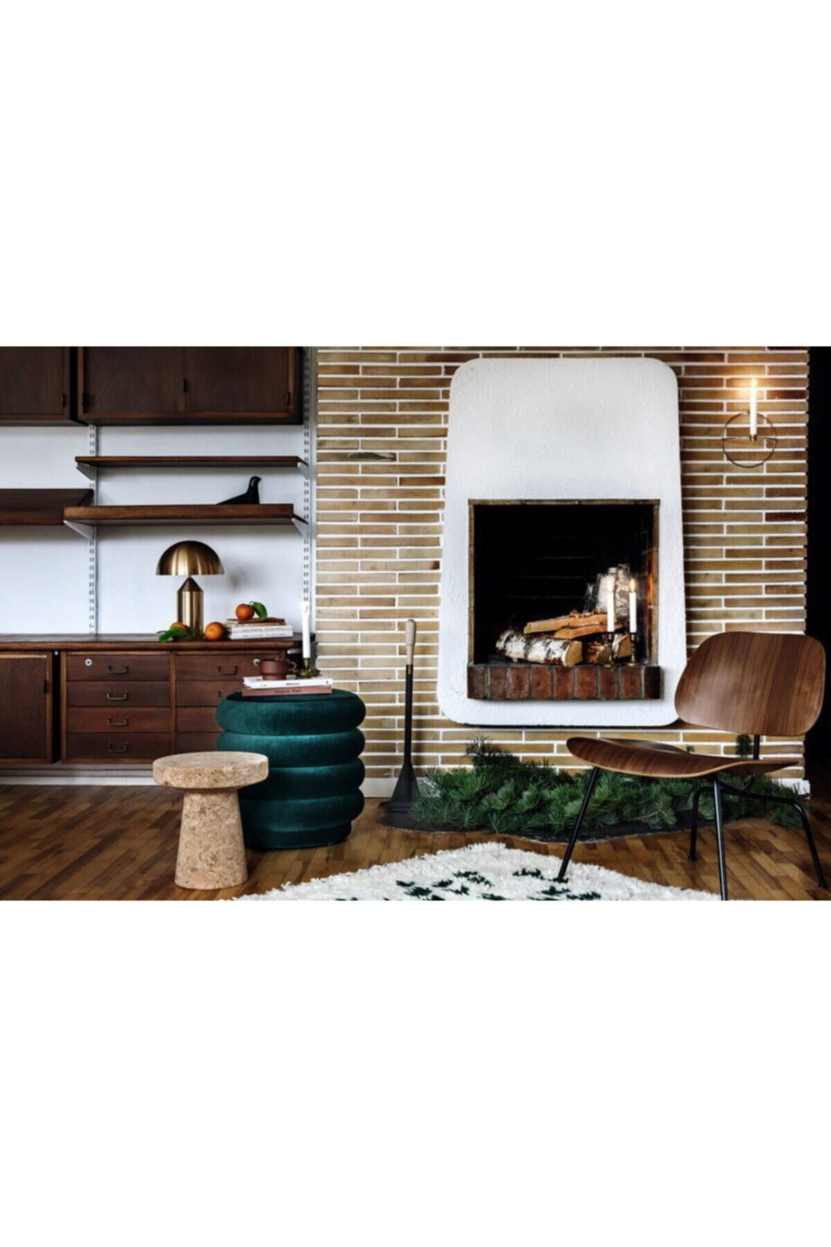 Daire Duvar Şamdanı Mumluk 20cm Paslanmaz Gold Ev Dekorasyon