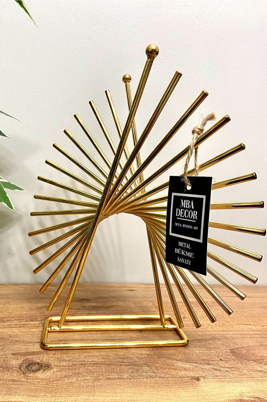 Xanthos Gold Paslanmaz Ev Dekorasyon Ofis Dekoratif Obje Dekoratif Ürün 30 Cm