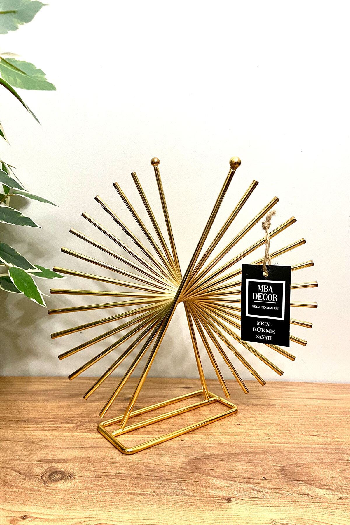 Xanthos Gold Paslanmaz Ev Dekorasyon Ofis Dekoratif Obje Dekoratif Ürün 30 Cm