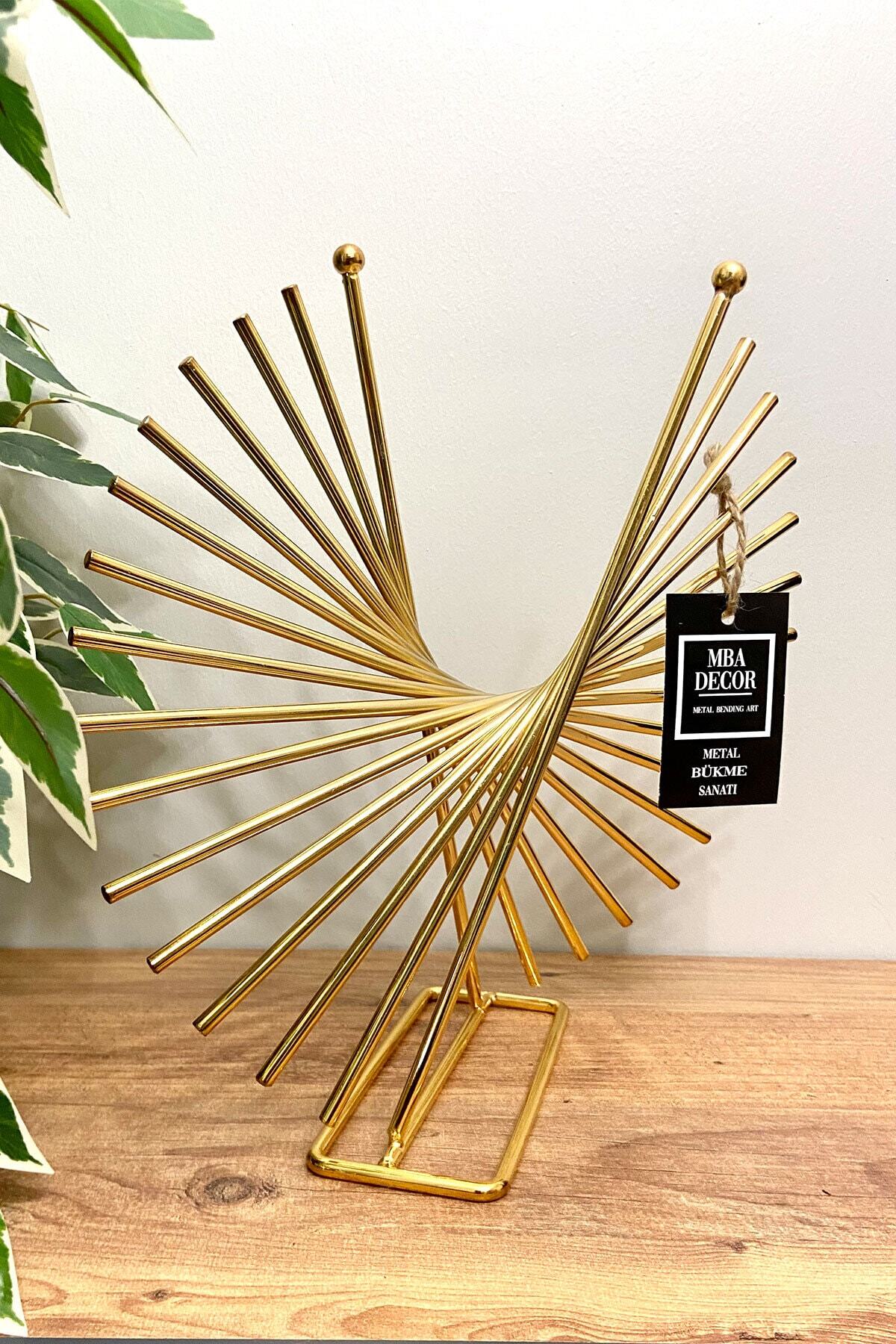 Xanthos Gold Paslanmaz Ev Dekorasyon Ofis Dekoratif Obje Dekoratif Ürün 30 Cm