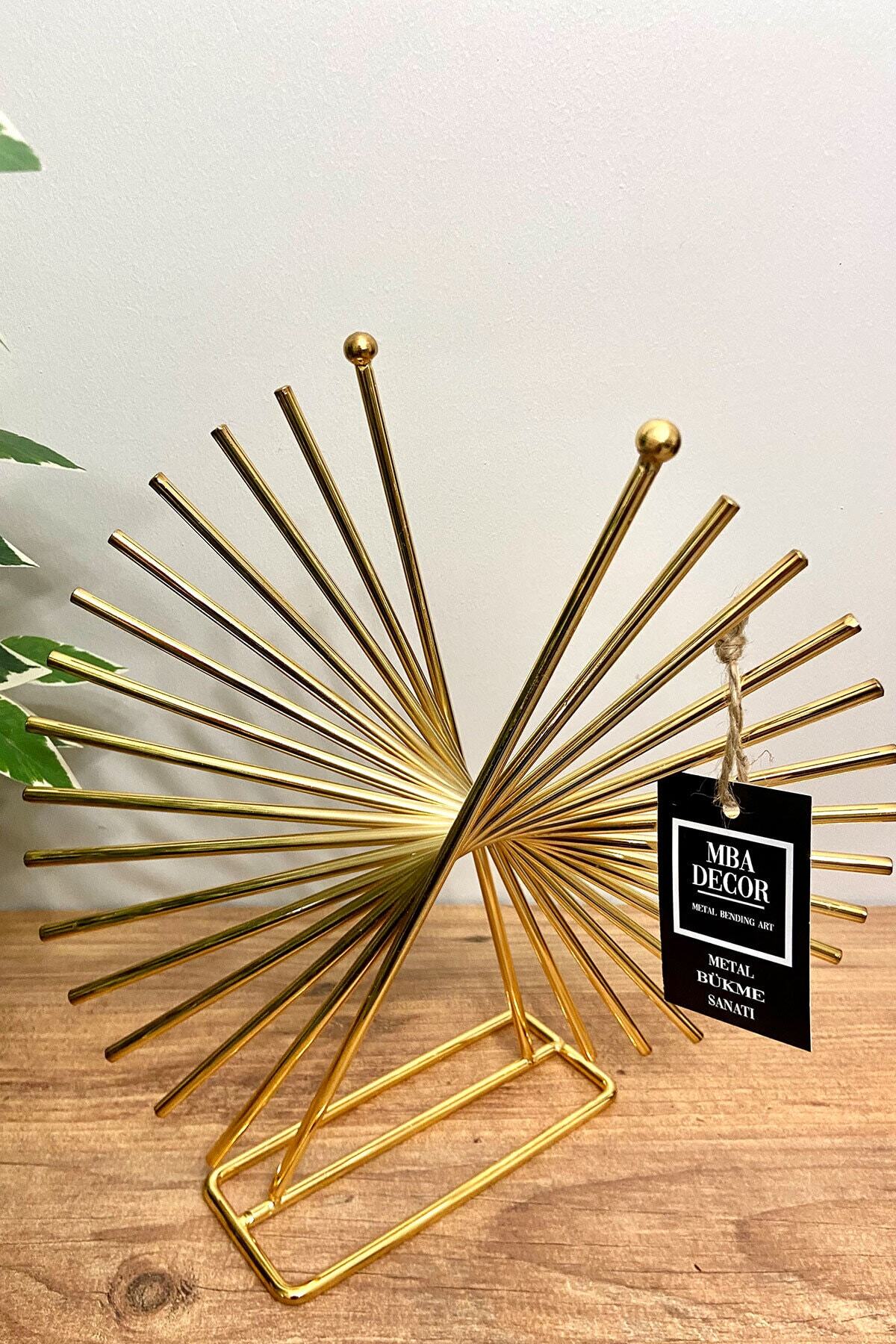 Xanthos Gold Paslanmaz Ev Dekorasyon Ofis Dekoratif Obje Dekoratif Ürün 30 Cm