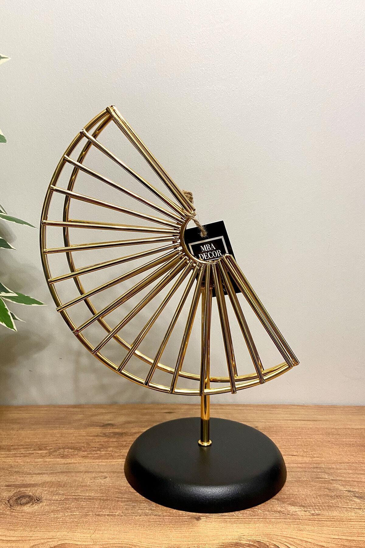 Phaselis Gold Paslanmaz Ikili Dekoratif Ürün Salon Ünite Yanı Sehpa Üstü 30 - 36 Cm