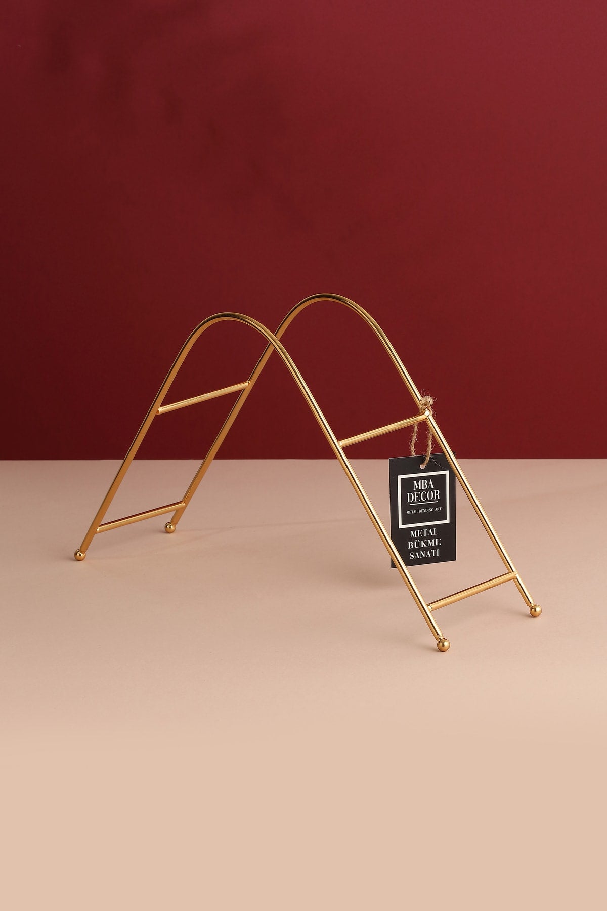 Üçgen Gold Aynalı Kahve Yanı Sunumluk Hediyelik Dekorasyon Ikramlık Organizer Mdf Ahşap 26