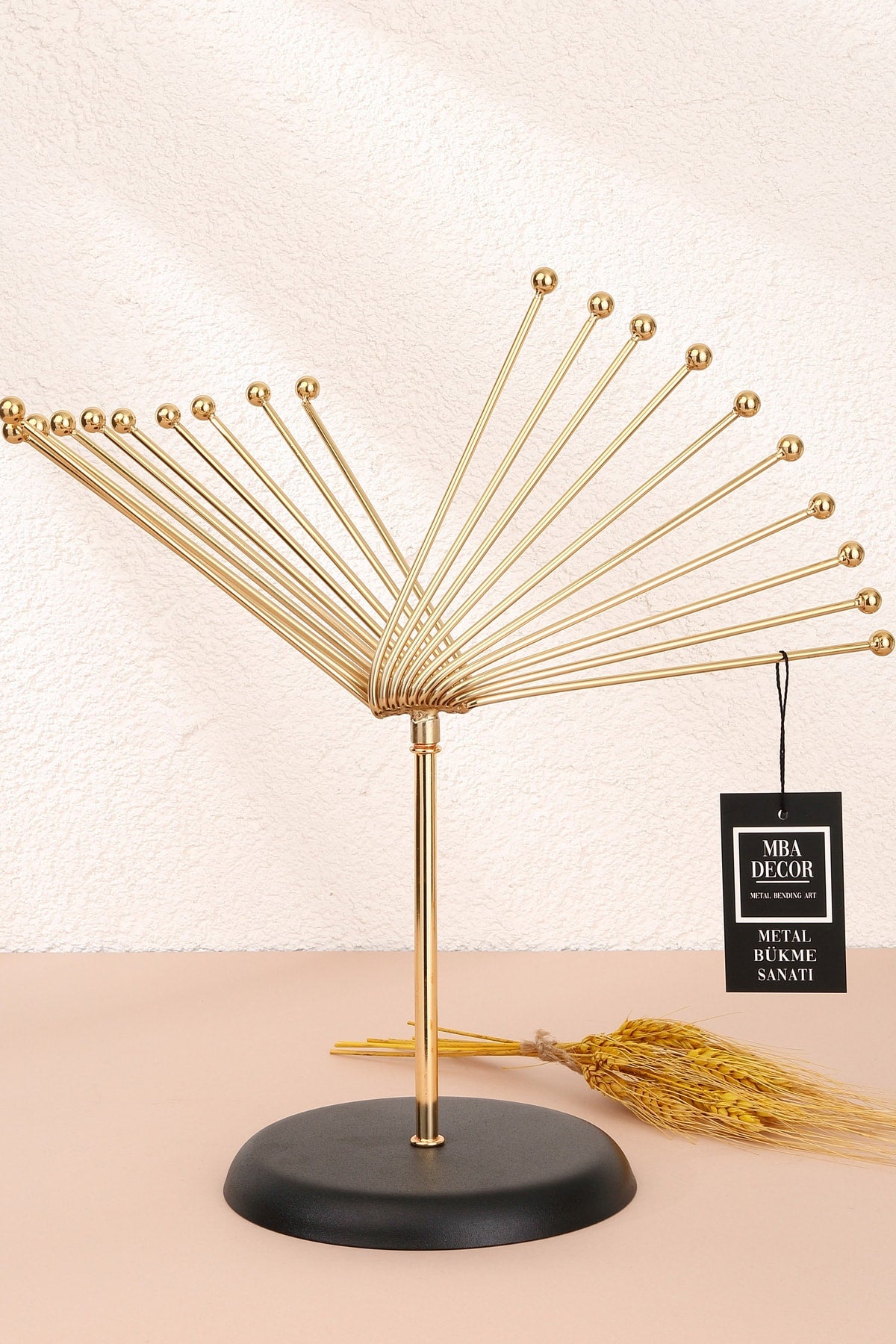 Kelebek Model Gold Dekoratif Obje Biblo Paslanmaz Salon Aksesuarları 40 cm Ev Ofis Dekorasyon