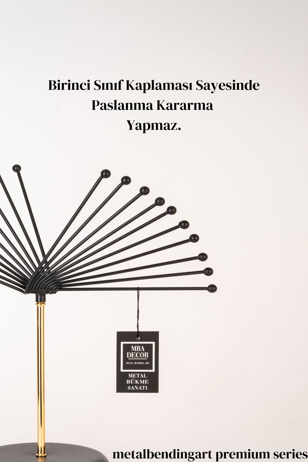 Kelebek Model Siyah Dekoratif Obje Biblo Paslanmaz Salon Aksesuarları 40 cm Ev Ofis Dekorasyon