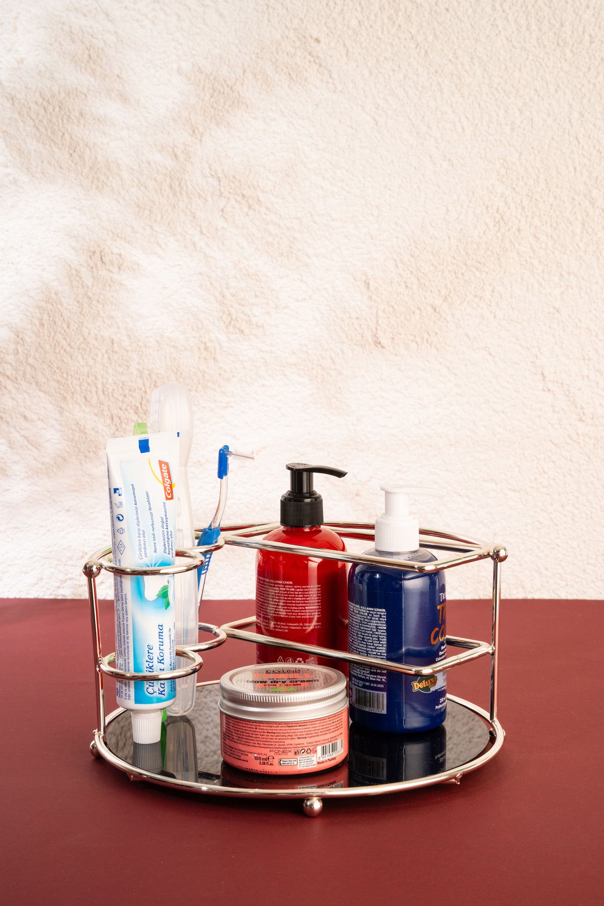 Makyaj Düzenleyici Organizer Banyo Organizer Düzenleyici Çok Amaçlı Takı Düzenleyici Gümüş Paslanmaz