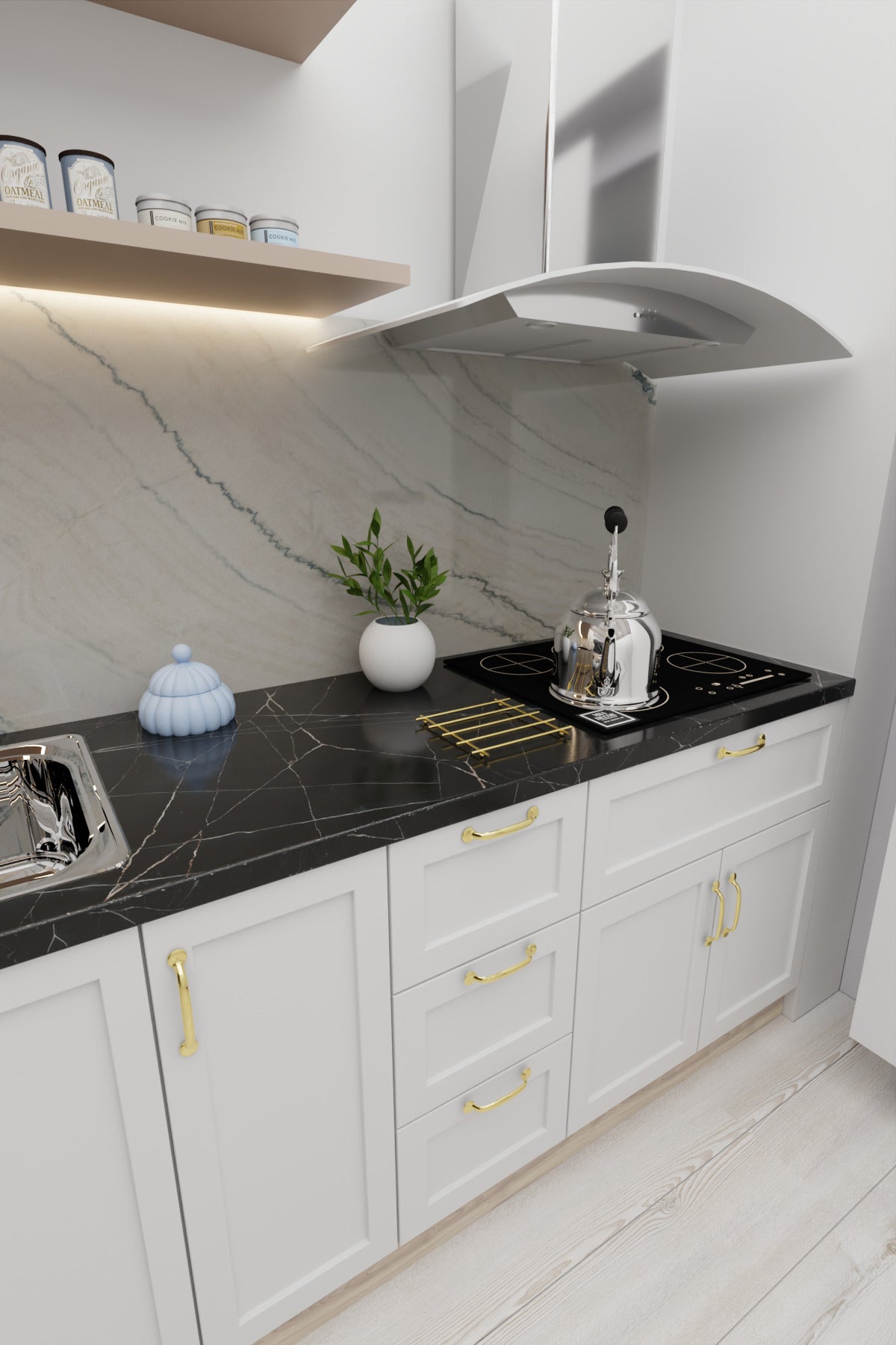 Ray Model Gold Küçük Boy Çaydanlık Nihalesi Tencere Altlığı Metal Nihale Sofra Mutfak Dekorasyonu