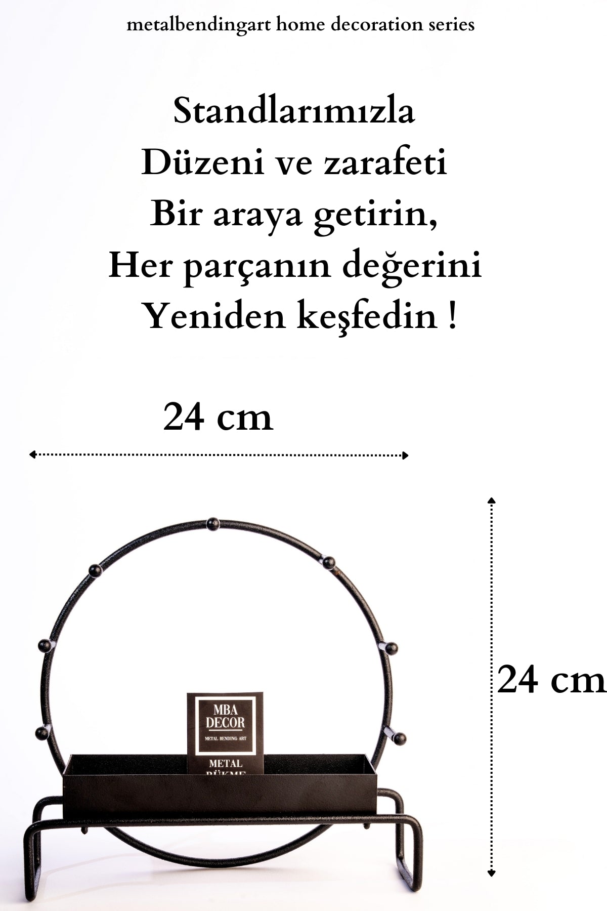 Hazneli Siyah Metal Takı Kutusu Organizer Düzenleyici Takı Standı Küpelik Ev Yatak Odası Dekorasyon
