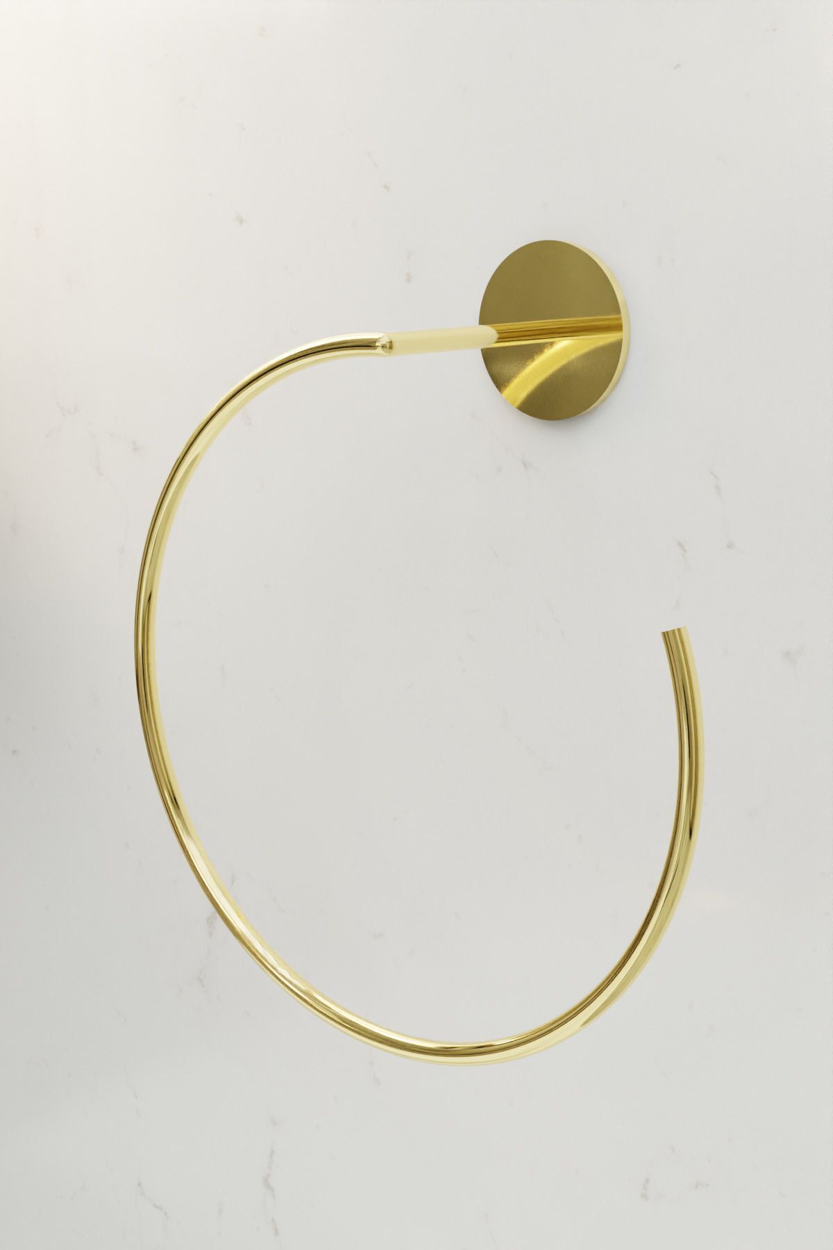 Yakamoz Yapışkanlı Gold Banyo Askısı Havluluk 15 cm Paslanmaz Metal Havlu Tutacağı, Şık Tasarım
