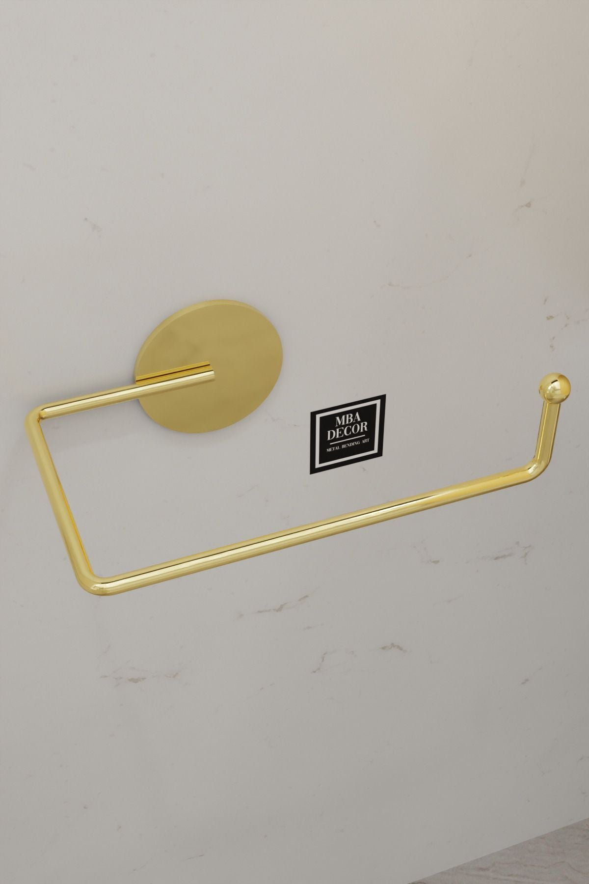 Gold Şıklığı ile Montaj Gerektirmeyen Tuvalet Kağıtlığı Ergonomik Tasarım Wc Kağıtlık Askısı
