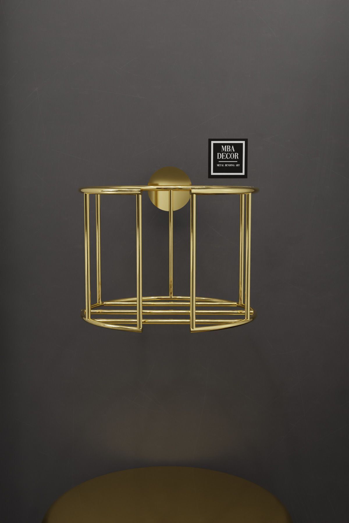 Lüksay Model Gold Montaj Gerektirmeyen Tuvalet Kağıtlığı Ergonomik Tasarım Wc Kağıtlık Askısı