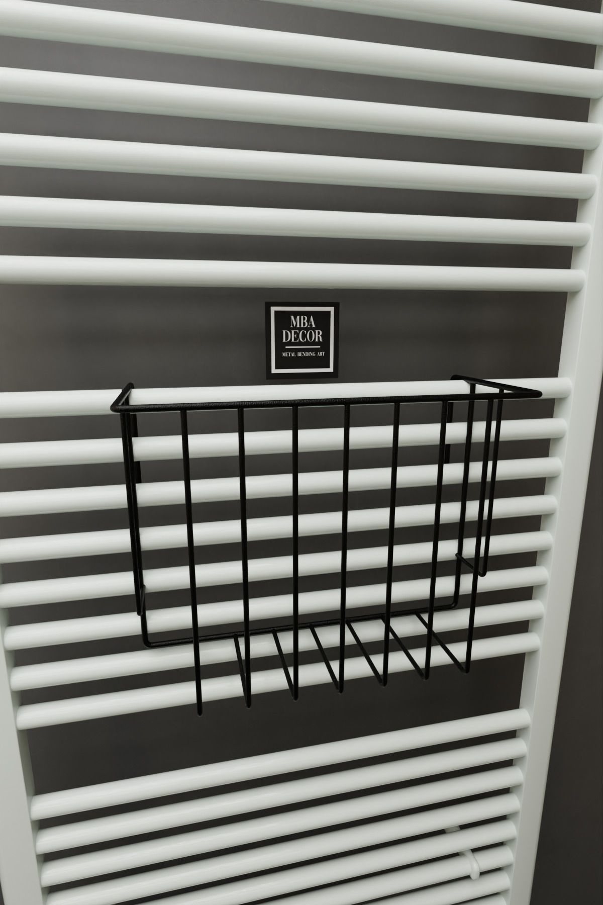 Siyah Havlupan Düzenleyici Asılabilir Organizer Banyo Havluluk Tuvalet Kağıdı 30x28x10cm