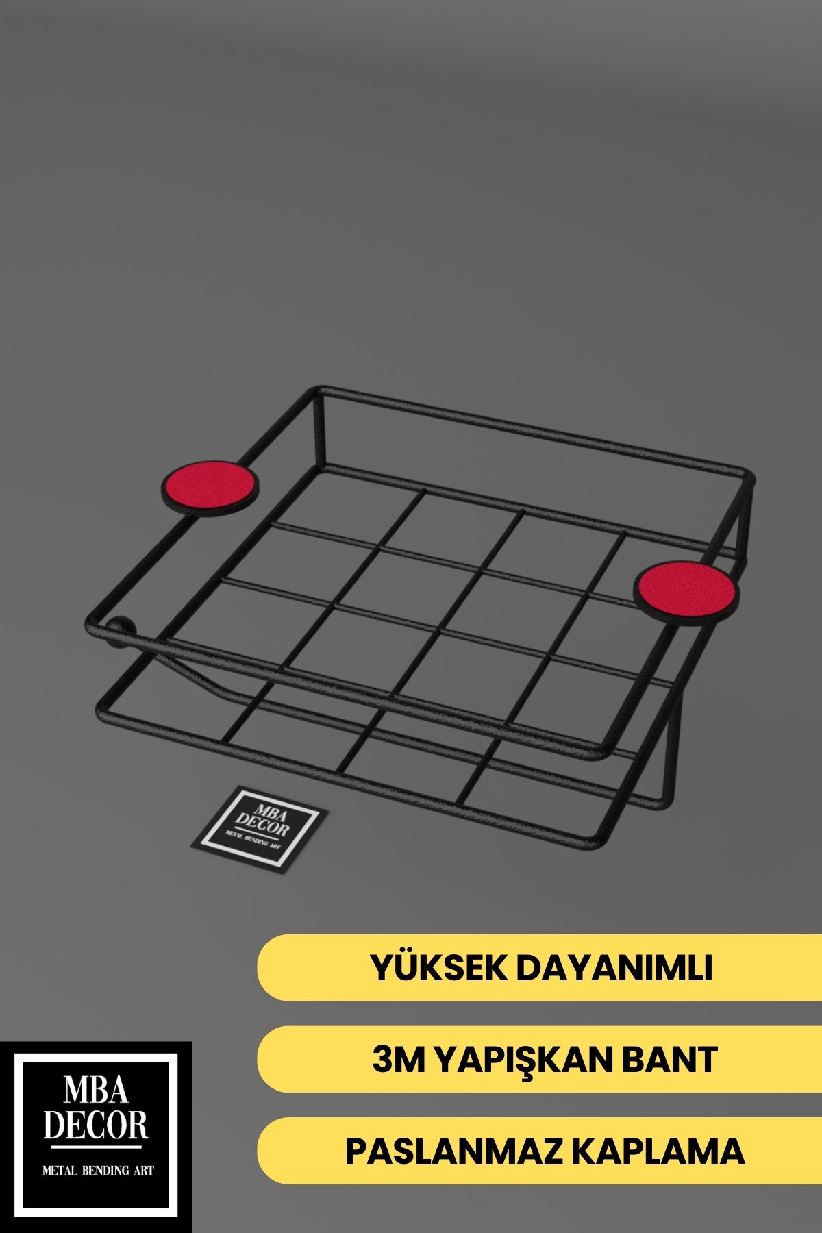 Siyah Montajsız Kolay Kurulum Peçetelik & Kağıt Havluluk Ergonomik Tasarım - Modern Mutfak Sofra